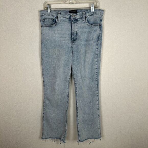 Banana Republic Womens Sz 10 High Rise Demi Boot light wash jeans Basic Capsule - Picture 2 of 10